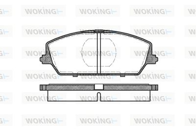 Комплект тормозных колодок, дисковый тормоз WOKING P2873.00 для SUZUKI SWIFT
