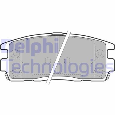 Комплект тормозных колодок, дисковый тормоз DELPHI LP1988 для CHEVROLET CAPTIVA