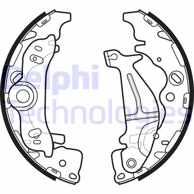 Комплект тормозных колодок DELPHI LS2138 для HYUNDAI H-1