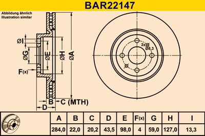 DISC FRANA BARUM BAR22147