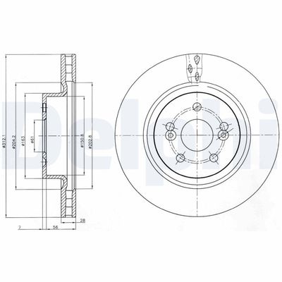 Tarcza hamulcowa DELPHI BG4111