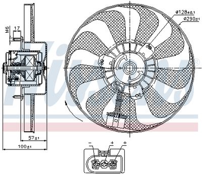 Fan, engine cooling 85684