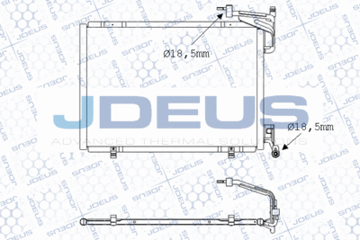 JDEUS M-7121290 Радіатор кондиціонера 