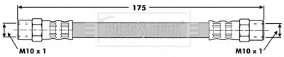 BORG & BECK BBH6630 Тормозной шланг  для AUDI 80 B3 седан (893, 894, 8A2) 1.6 TD