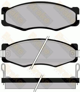 Комплект тормозных колодок, дисковый тормоз Brake ENGINEERING PA601 для NISSAN NAVARA