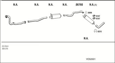 ABGASANLAGE WALKER VO52001