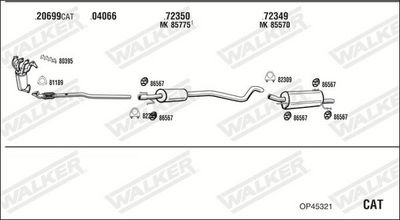 SISTEM DE ESAPAMENT WALKER OP45321