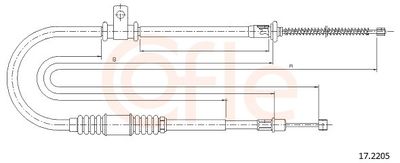 CABLU FRANA DE PARCARE