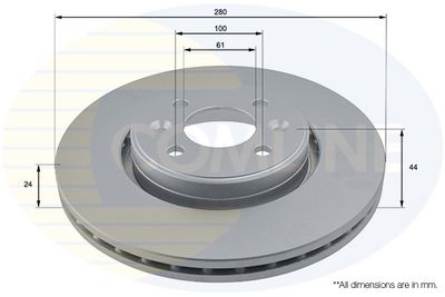 Brzdový kotouč COMLINE ADC1517V