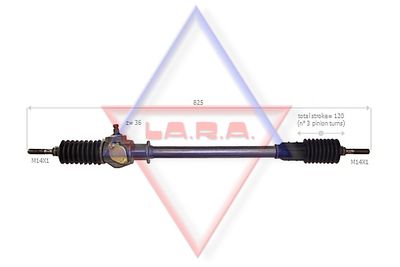 Рулевой механизм LA.R.A. 220001 для INNOCENTI MINI