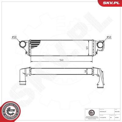 INTERCOOLER COMPRESOR ESEN SKV 98SKV099 1