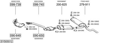 SISTEM DE ESAPAMENT BOSAL SYS05512