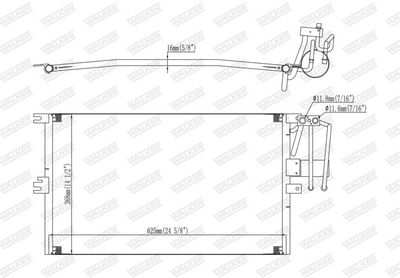 CONDENSATOR CLIMATIZARE WALKER WCD00008 6