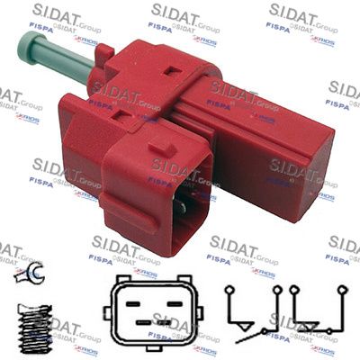 SIDAT 5.140041 Выключатель стоп-сигнала  для FORD TRANSIT (Форд Трансит)