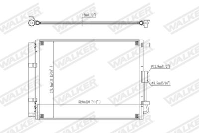CONDENSATOR CLIMATIZARE WALKER WCD00439 7