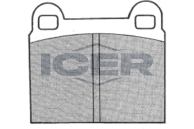 Комплект тормозных колодок, дисковый тормоз ICER 180058 для AUDI SUPER