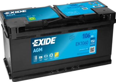 Стартерная аккумуляторная батарея EXIDE EK1060 для BENTLEY BENTAYGA