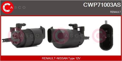 CASCO CWP71003AS Насос омывателя  для RENAULT EXPRESS (Рено Еxпресс)