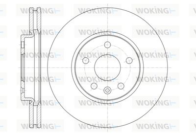 Тормозной диск WOKING D61313.10 для BMW 1502-2002