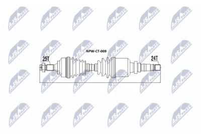 Wał napędowy NTY NPW-CT-009