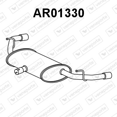 VENEPORTE AR01330 Глушитель выхлопных газов  для ALFA ROMEO GIULIETTA (940_) 2.0 JTDM (940FXE1A)