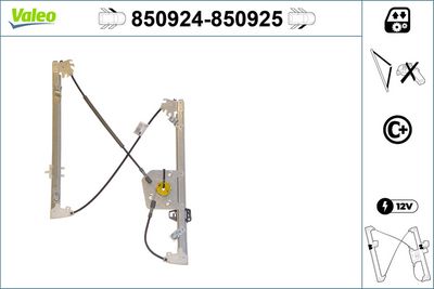 стъклоподемник VALEO 850924