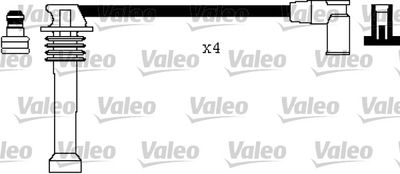 Комплект проводов зажигания VALEO 346366 для FORD COUGAR