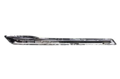 Grillestrip vooraan Voor Rechts (Bodem, chroom, LUXURY) past: BMW X3 G01 10.17-07.21