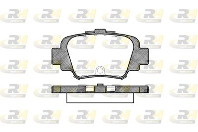 ROADHOUSE 2499.00 Тормозные колодки и сигнализаторы  для NISSAN MICRA II (K11) 1.0 i 16V