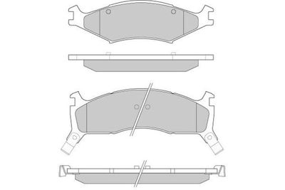 Комплект тормозных колодок, дисковый тормоз E.T.F. 12-0772 для KIA RETONA