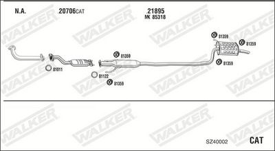 SISTEM DE ESAPAMENT WALKER SZ40002