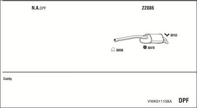 SISTEM DE ESAPAMENT WALKER VWK011158A