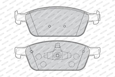Remblokken set Voor , past: FORD FOCUS III, KUGA II, TOURNEO CONNECT V408 NADWOZIE WIELKO, TRANSIT CONNECT, TRANSIT CONNECT V408  FORD USA ESCAPE, TRANSIT CONNECT 1.0-2.5 07.12-