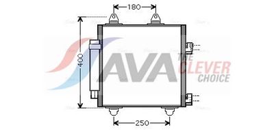 KONDENSATOR KLIMAANLAGE AVA Clever Choice TOA5414D