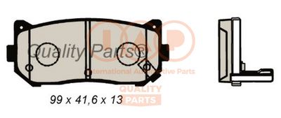 Комплект тормозных колодок, дисковый тормоз IAP QUALITY PARTS 704-21078 для KIA CARENS