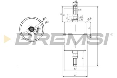 Топливный фильтр BREMSI FE0035 для FIAT 128