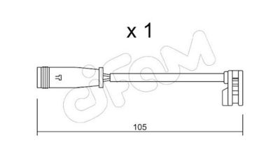 SENZOR DE AVERTIZARE UZURA PLACUTE DE FRANA