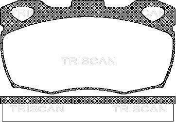 Комплект тормозных колодок, дисковый тормоз TRISCAN 8110 17003 для LAND ROVER 88/109