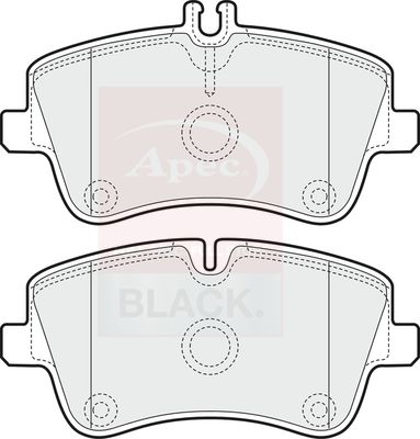 APEC Brake Pad Set, disc brake PAD1166B