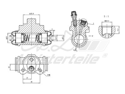 спирачно цилиндърче на колелото A.Z. Meisterteile AZMT-44-111-1147
