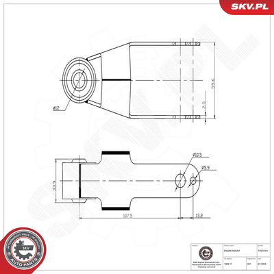 Zavěšení motoru SKV 75SKV341