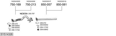 Изпускателна система BOSAL SYS14328