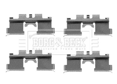 Комплектующие, колодки дискового тормоза BORG & BECK BBK1105 для NISSAN CHERRY