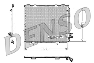 DENSO Condensor, airconditioning (DCN17017)