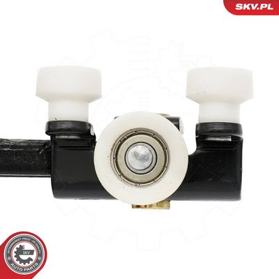 Ritinėlio kreiptuvas, atstumiamos durys