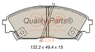 Комплект тормозных колодок, дисковый тормоз IAP QUALITY PARTS 704-06012 для HONDA PRELUDE