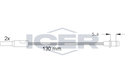 Сигнализатор, износ тормозных колодок ICER 610166 E C для ARO 10