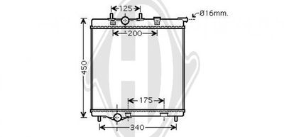 RADIATOR RACIRE MOTOR DIEDERICHS DCM2808