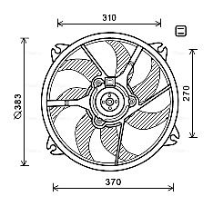 VENTILATOR RADIATOR AVA QUALITY COOLING PE7554