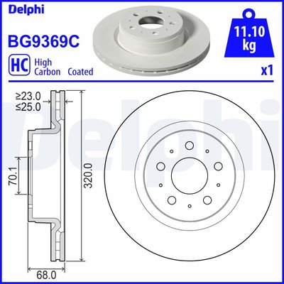 Brake Disc BG9369C